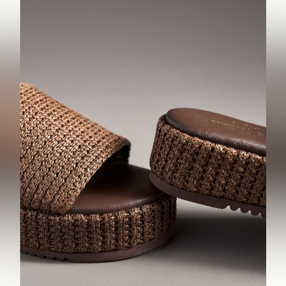 🆕 in Box Anthropologie Matisse Montego platform slides - Picture 3 of 9